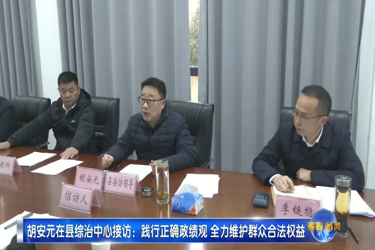 视频|胡安元：践行正确政绩观 全力维护群众合法权益